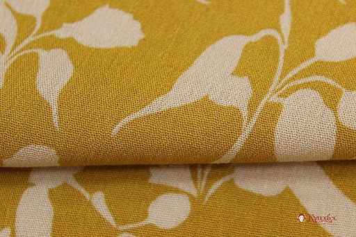 Креп-вискоза с эфф. жатости Лелея цв.горчичный, ш.1.41м, вискоза-100%, 120гр/м.кв - Купава фото 9