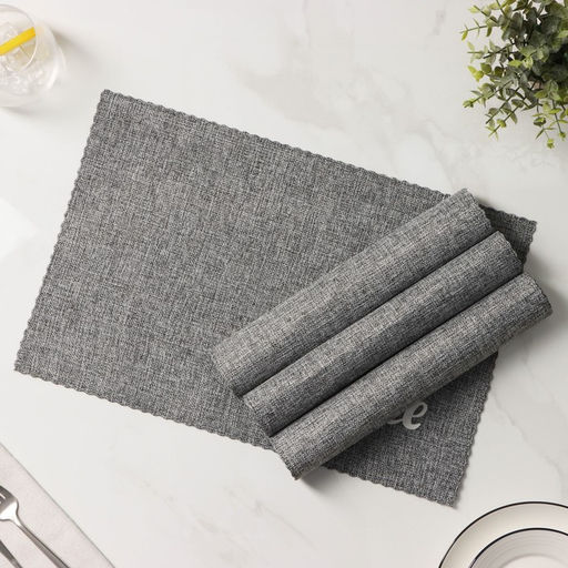 Салфетки сервировочные на стол Доляна Coffee, 4 шт., 44×29 см, серые