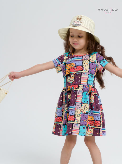 Платье Лето коты в горошек new - Sovalina фото 12