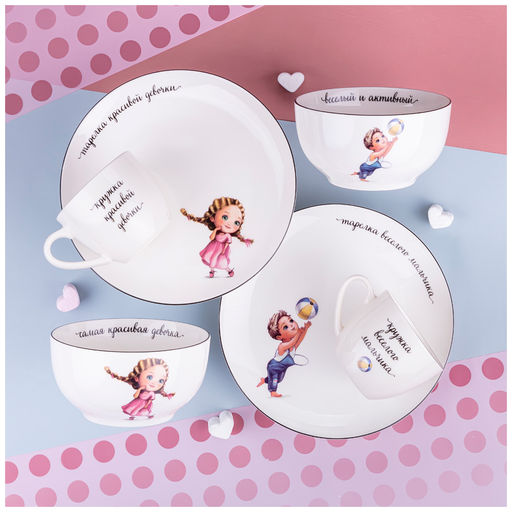 САЛАТНИК LEFARD ДЕВОЧКА ЗАЙЧИК 470МЛ БЕЗ УПАКОВКИ фото 2