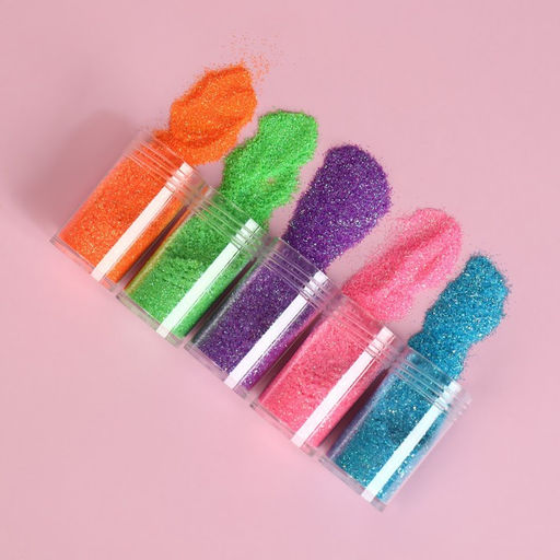 Блёстки для декора, мелкие, 12 баночек, разноцветные - Queen fair фото 4