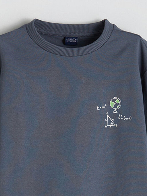 Bisiklet Yaka Erkek ?ocuk Sweatshirt