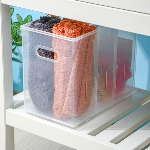 Контейнер для хранения без крышки ROLLY, 10.6 л, 16.8×30.5×24.2 см, прозрачный