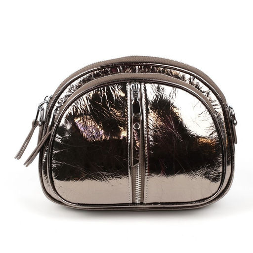 Женская кожаная овальная сумка кросс-боди 0103-11 - Cidirro фото 3