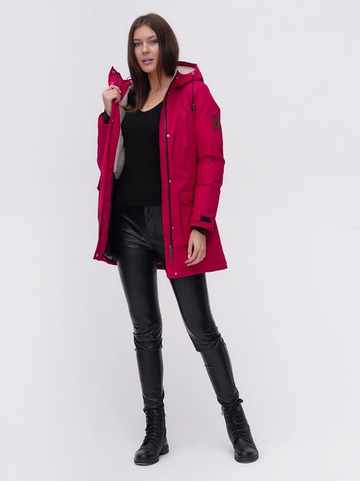 Парка MTFORCE бордового цвета 2074Bo  фото 3