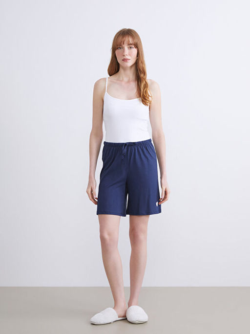 Beli Lastikli Kad?n ?ort Pijama Alt? 2li