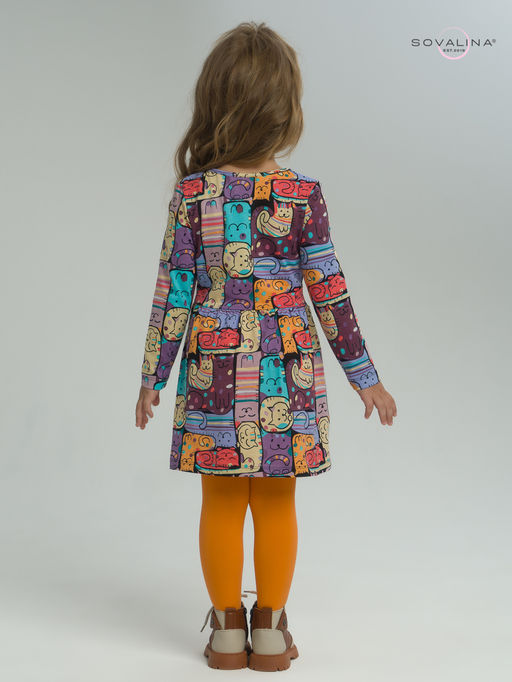 Платье Эля коты в горошек - Sovalina фото 41