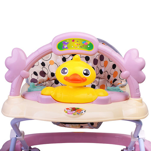 Ходунки "Хитрая уточка" (цвет розовый)