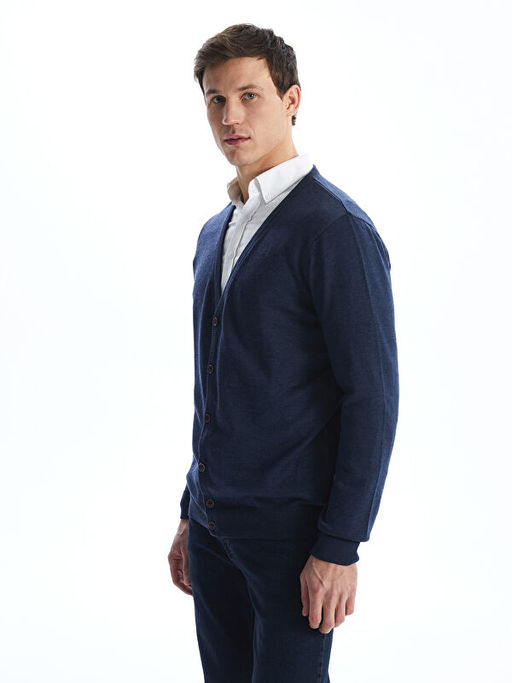 Standart Kal?p V Yaka Erkek Triko H?rka