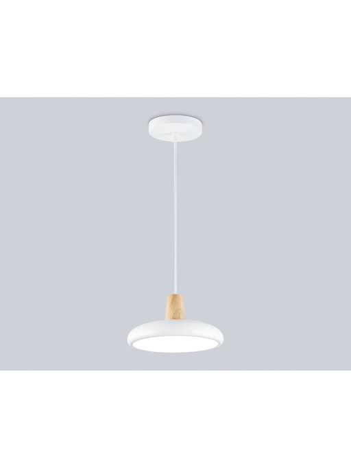 Светильник подвесной LED FL4838, 3000-6000К, 24Вт, d20 h80 см, без ПДУ, белый