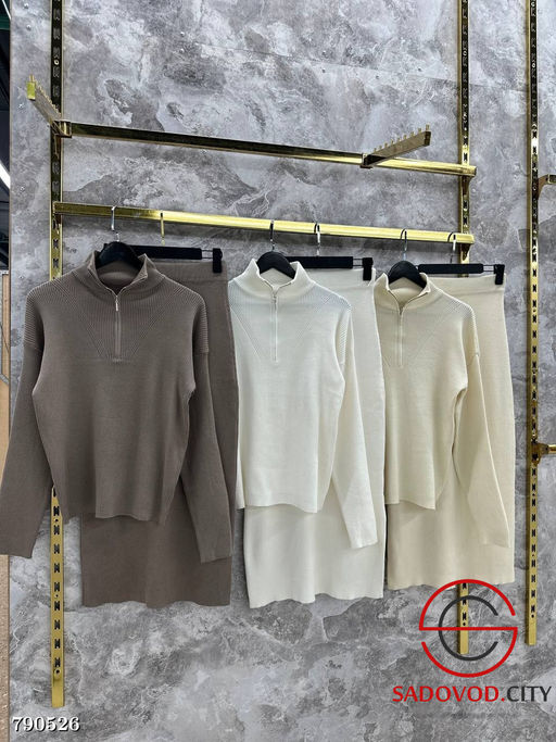 Женский костюм с юбкой миди - Bruno фото 3