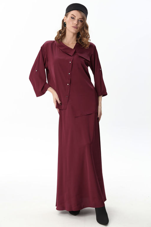 Юбка NIKVA н813-20 винный  фото 3