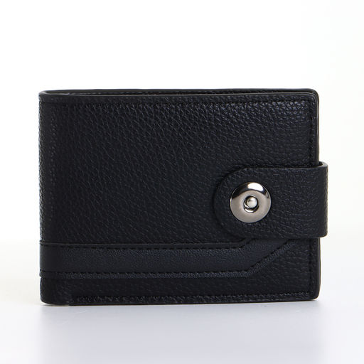 Портмоне мужское на магните, чёрное