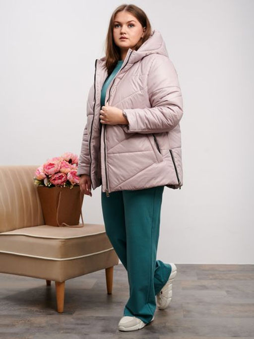Куртка демисезонная Амелия пудра - Yollochka фото 5