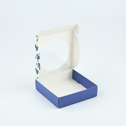 Цена за 5 шт. Коробка для макарун с низкими бортами «Ягоды», 11×11×3 см