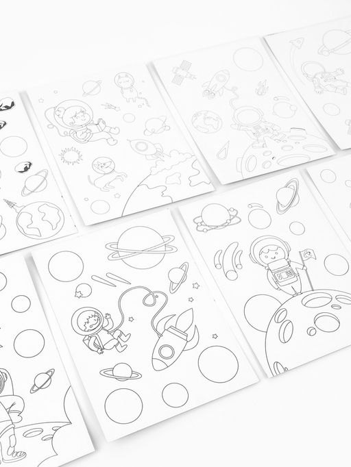 Гравюра блокнот "Космос", 9 листов, штихель