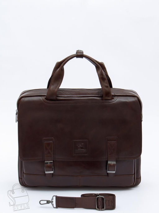 Портфель мужской кожаный 816XXL brown Fuzhiniao
