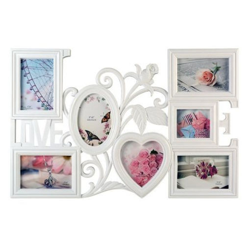 Фоторамка коллаж 62х42 см / F-20 /уп 16/ 7 фото (Белый) - Галеонтрейд фото 4