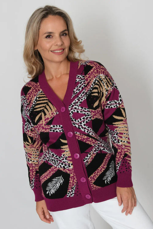 Жакет В 1879/ягодный микс