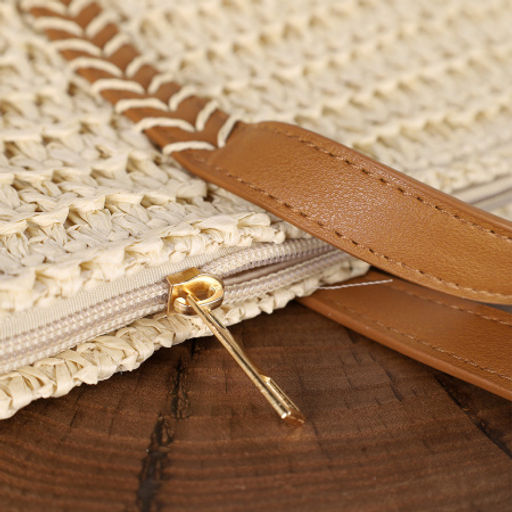 Сумка плетеная 40x33x27 / DW-14 /уп 1/бежевая - Галеонтрейд фото 2