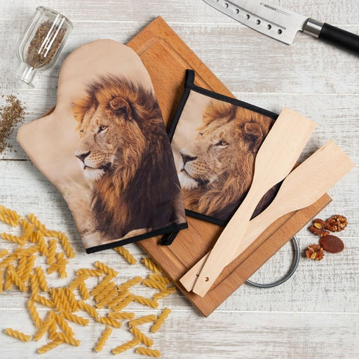 Набор подарочный Доляна Глава семьи: варежка 20х28 см, прихватка 17х17 см, 2 лопатки  фото 2