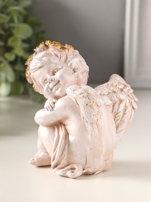Фигурка полистоун «Ангелочек сидит», 13×10×8 см