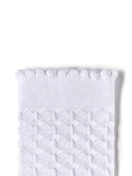 OMSAkids Gambaletto 32A02 ажурные - борт шахматкой - bianco  фото 2