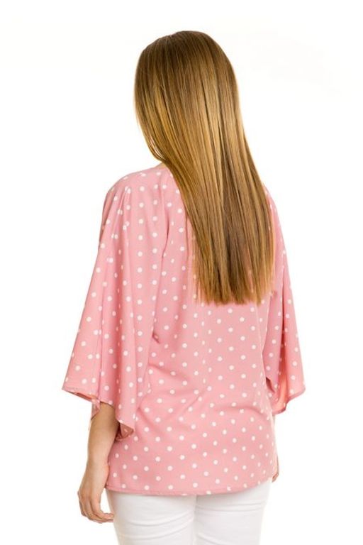 Блузка 864 горох на розовом - Novita фото 5