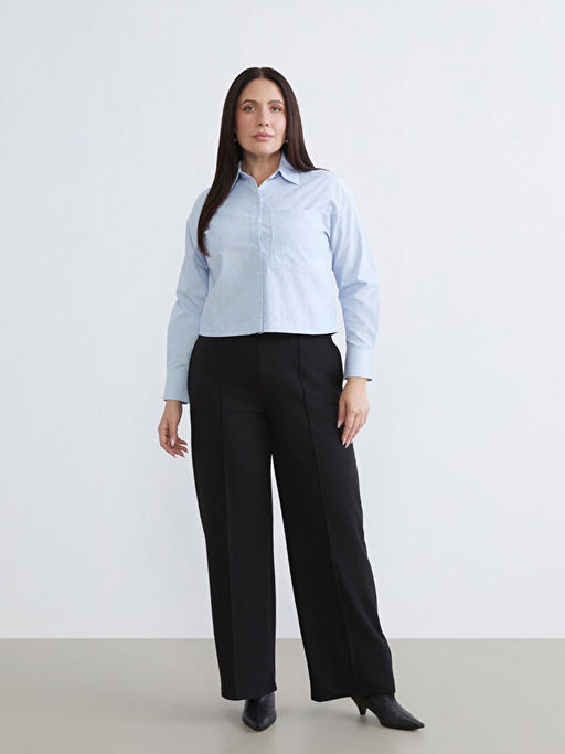 ?izgili Oversize Poplin Kad?n G?mlek