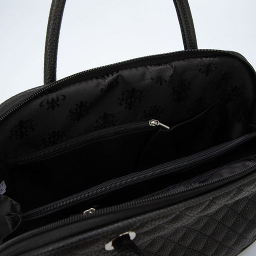 Сумка женская TEXTURA, тоут, средний размер, цвет чёрный  фото 3