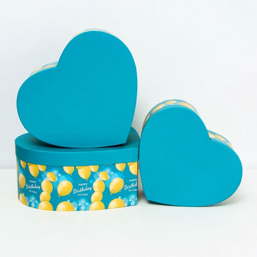 Набор подарочных коробок сердце 3 в 1, L:30.5?27.5?13.5 M:27.5?24?11.5 S:24.5?21?10 см