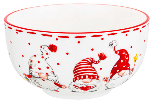 Салатник 600 мл 14*14*7,5 см "Весёлые гномики".