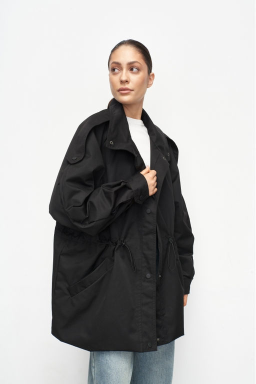 Куртка-реглан на кулиске Black - Erist store фото 3