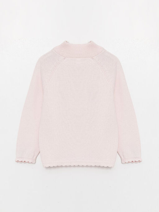 Dik Yaka Uzun Kollu K?z Bebek Triko Kazak - Waikiki фото 2