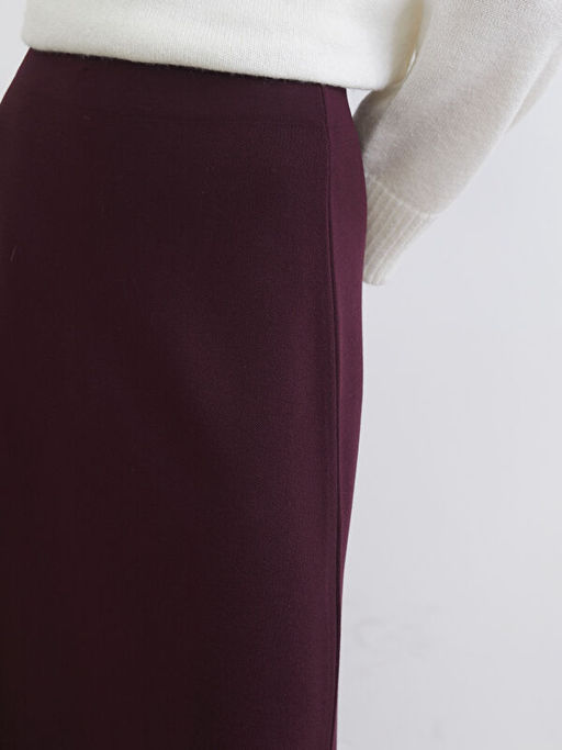 Beli Lastikli A Kesim Triko Etek