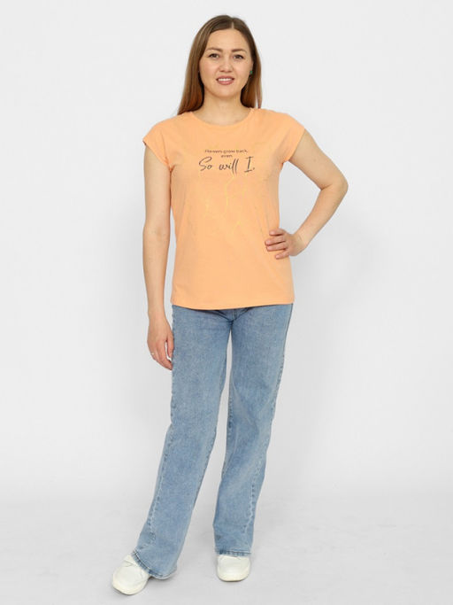 CRB wear/CSSW 60263-47 Футболка женская,персиковый/Ex.Cherubino  фото 3