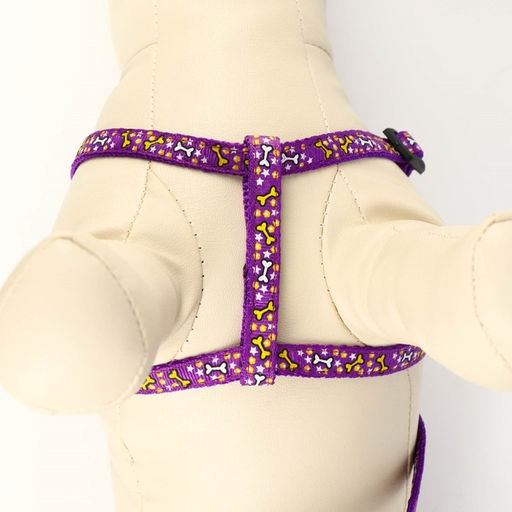 Комплект Звёздные косточки, поводок 120 х 1 см, ОГ 23-35 см, фиолетовый - Пижон фото 5