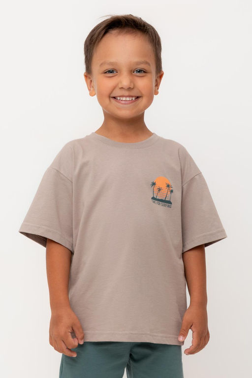 КР 302732-1/коричневый к556 фуфайка (футболка) для мал - Crockid фото 2