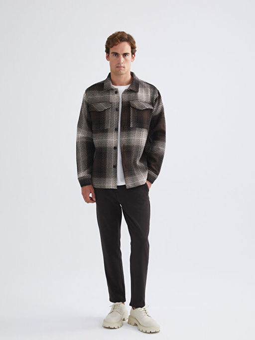 Regular Fit Ekose Erkek Oduncu G?mlek Ceket