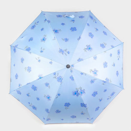 Зонт - трость полуавтоматический Цветочки, эпонж, 8 спиц, R = 51 см, цвет МИКС - Simaland фото 9