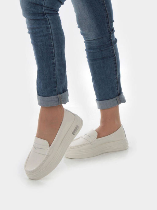 06-PDXL157-2 BEIGE Туфли женские (натуральная кожа) - Фабричный китай фото 15