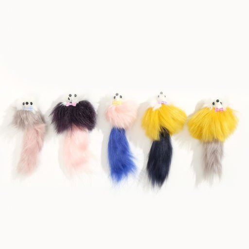 Цена за 5 шт. Мышь из искусственного меха, до 15 см с хвостом, микс цветов - Simaland фото 4