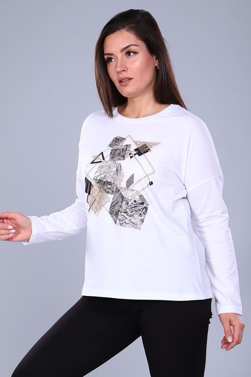 Футболка 55038 с дл.рукавом - Натали фото 12