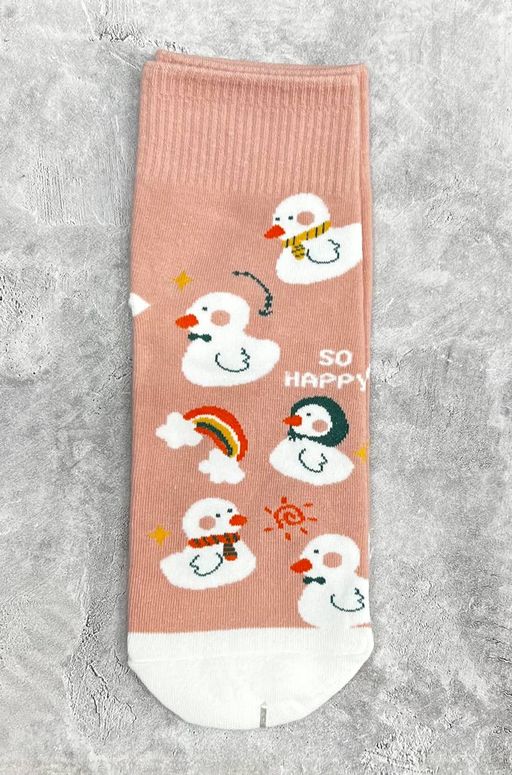 Носки р.35-40 Ducks and Geese Розовые - Krumpy фото 4