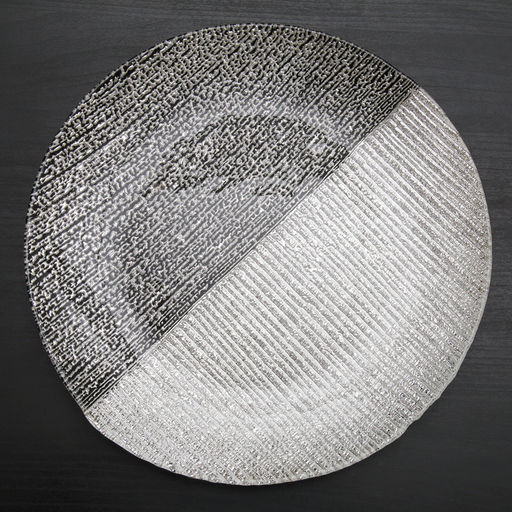 Тарелка подстановочная Селена, d=33 см, цвет чёрный с серебром - Simaland фото 2