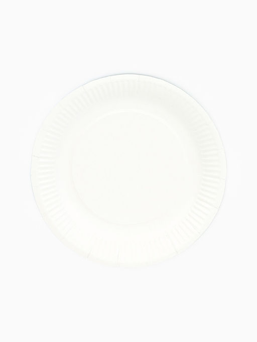 Цена за 10 шт. Тарелка одноразовая бумажная "Зеленый",однотонная, 18 см