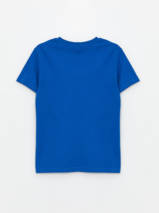 Bisiklet Yaka Bask?l? K?sa Kollu Erkek ?ocuk Ti??rt - Waikiki фото 2