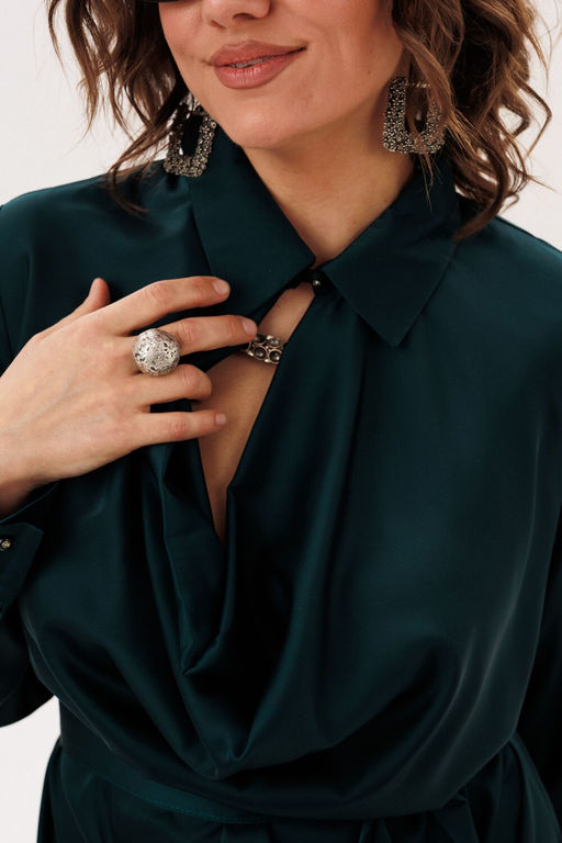 Платье ANELLI 1832 глубоководный зеленый  фото 6