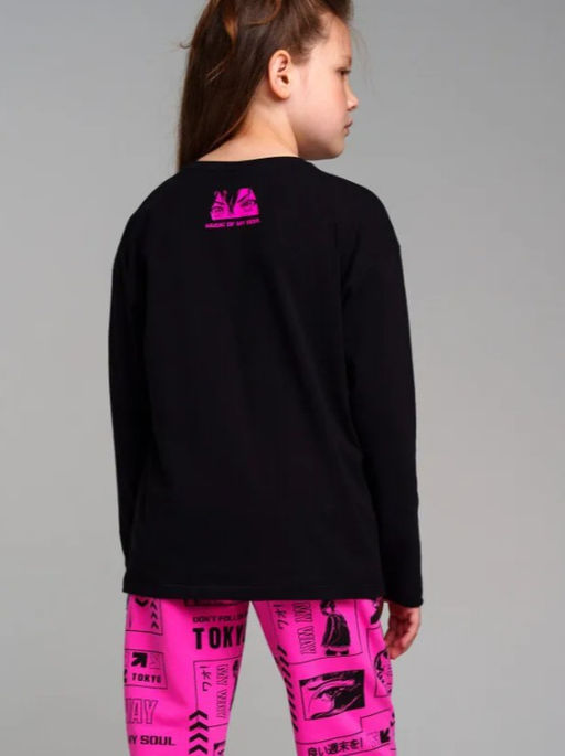 32321244 Фуфайка для девочек (футболка с длинными рукавами)