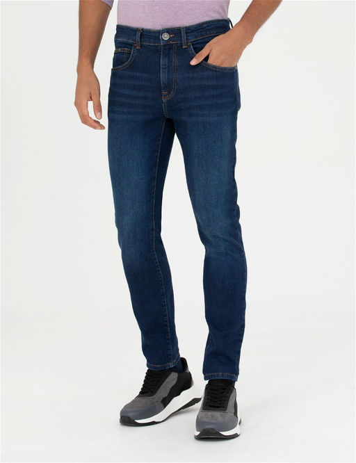 Lacivert Slim Fit Jean Pantolon - Pierre cardin фото 2